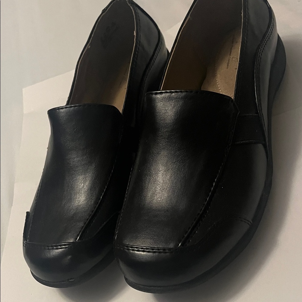 Life Stride Black Slip-On Loafers